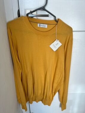 Brunello Cucinelli Golden Yellow Crewneck Sweater